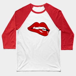 Red Lips Baseball T-Shirt